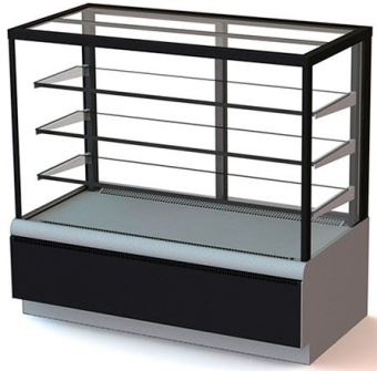 Витрина кондитерская холодильная Carboma ВХСв - 0,9д Cube Люкс ТЕХНО в ШефСтор (chefstore.ru)